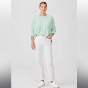 Eileen Fisher Organic Cotton Denim Mid Rise Jean - Size 6 Brand New!